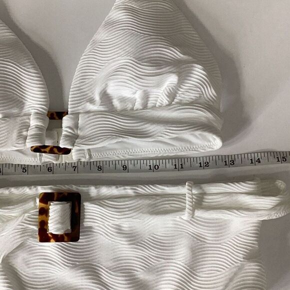 New. SEAFOLLY white high waisted bikini. US size 6/8. Retails $175 - Picture 12 of 12